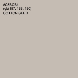 #C5BCB4 - Cotton Seed Color Image